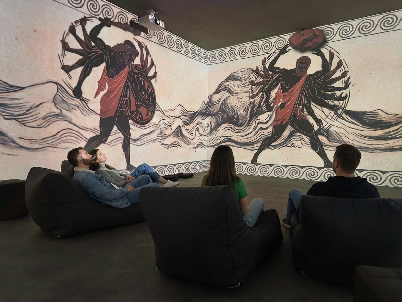 Αρχαιοελληνική τέχνη σε immersive προβολή