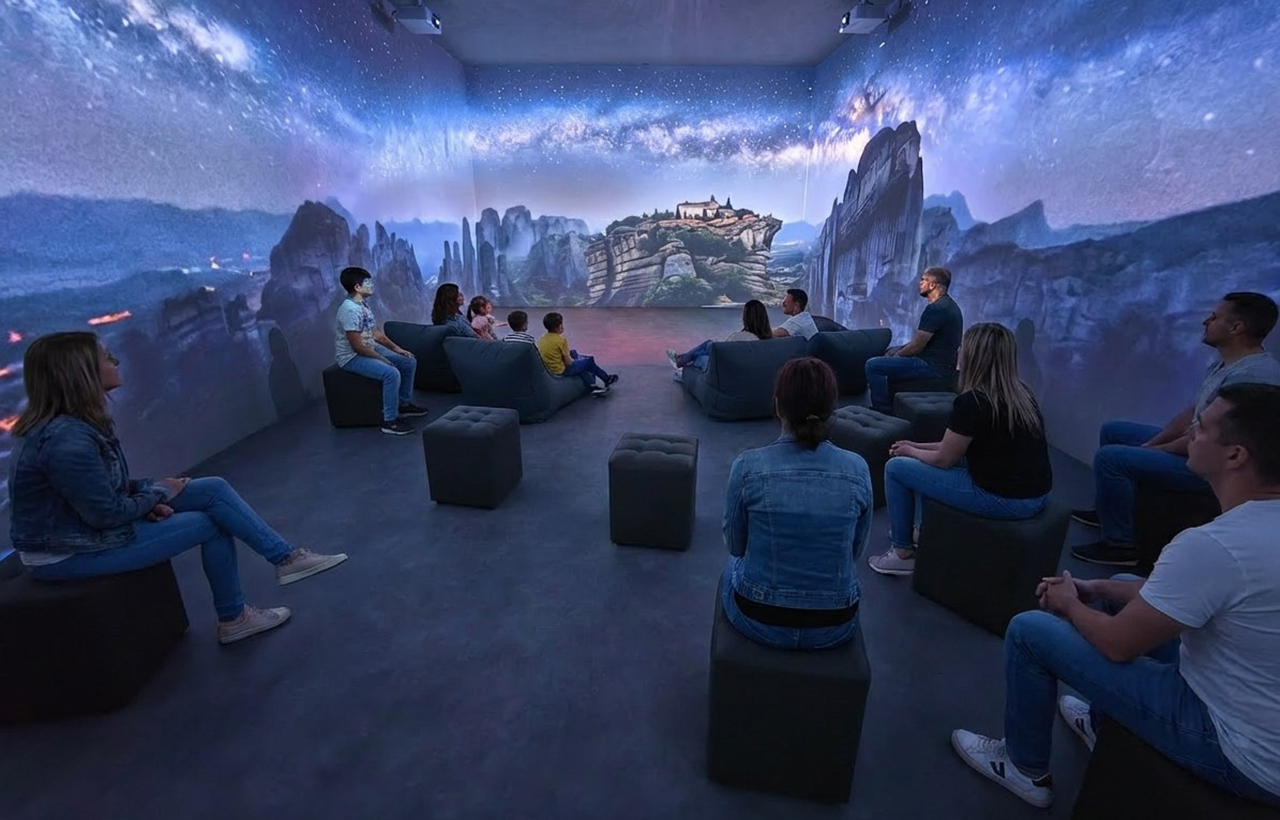 Βραδινή προβολή Μετεώρων στο Terra Immersia